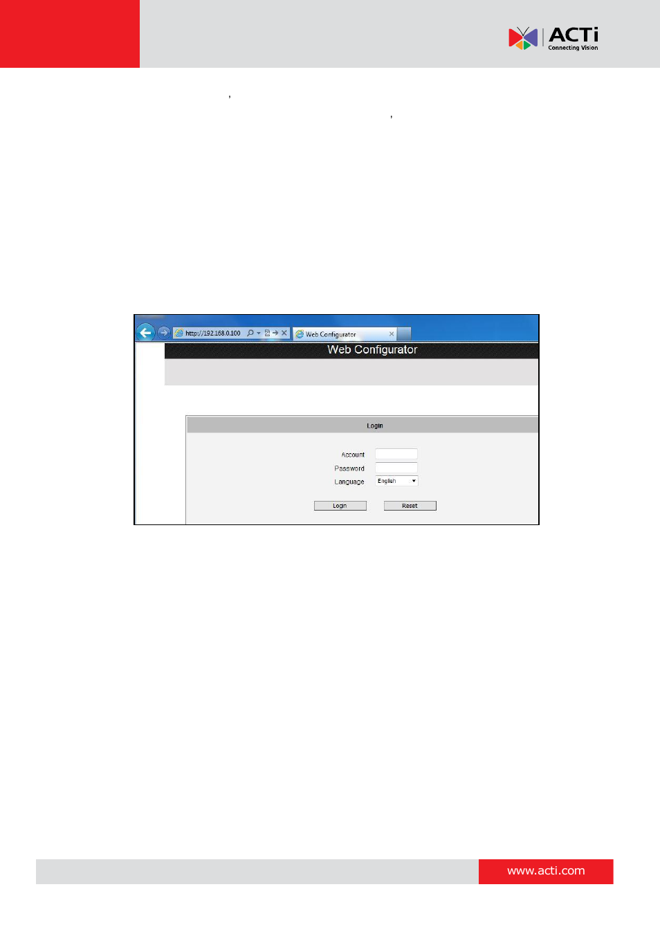 ACTi E89 User Manual | Page 46 / 47
