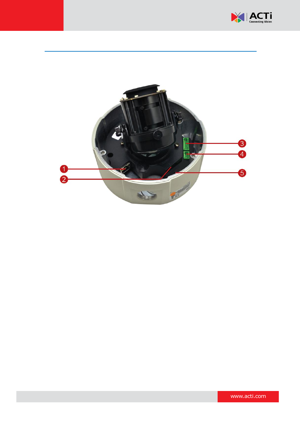 Physical description | ACTi E89 User Manual | Page 9 / 47
