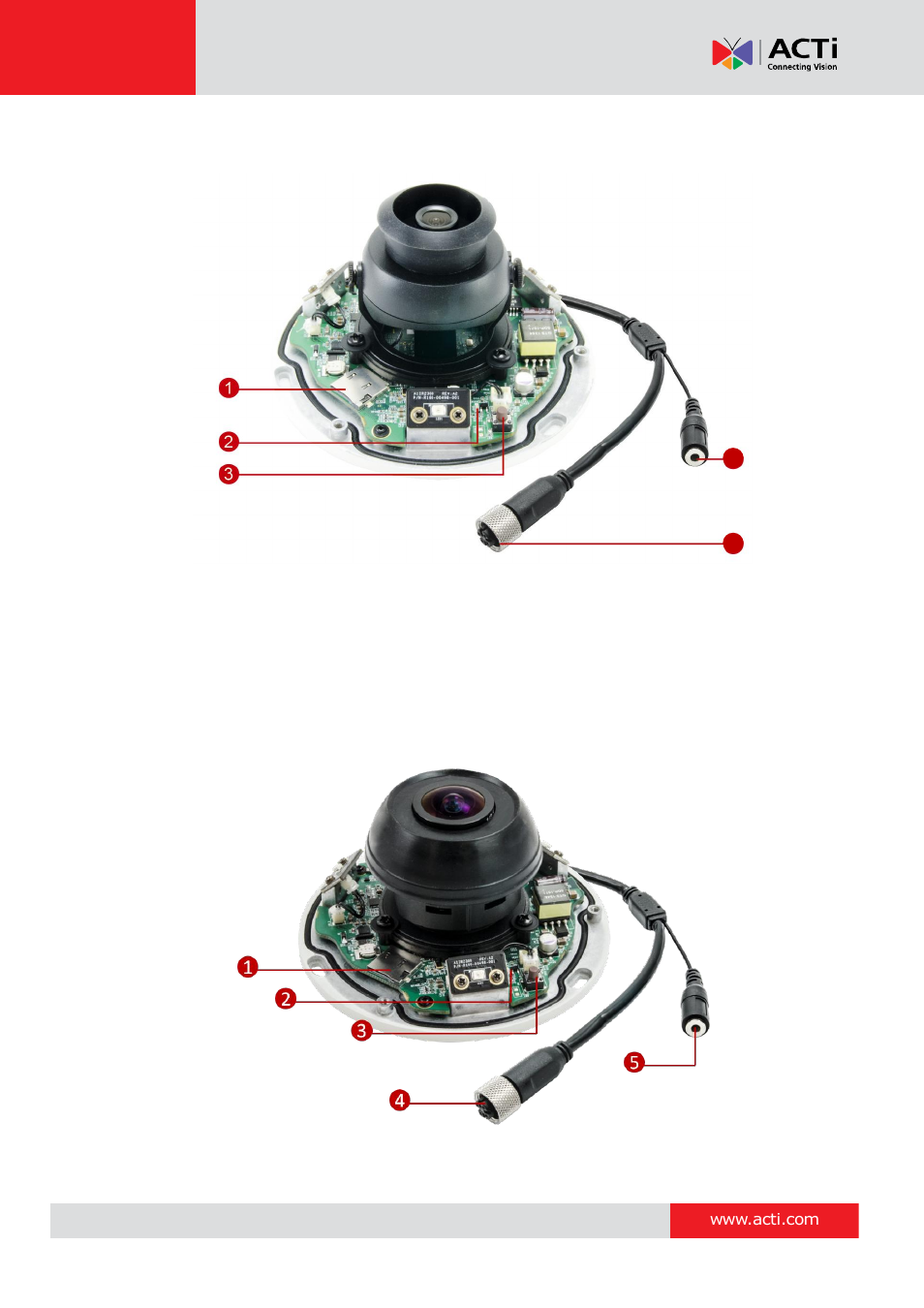 E924m / e926m / e928m, E925m / e927m / e929m | ACTi E924~E929 User Manual | Page 12 / 40