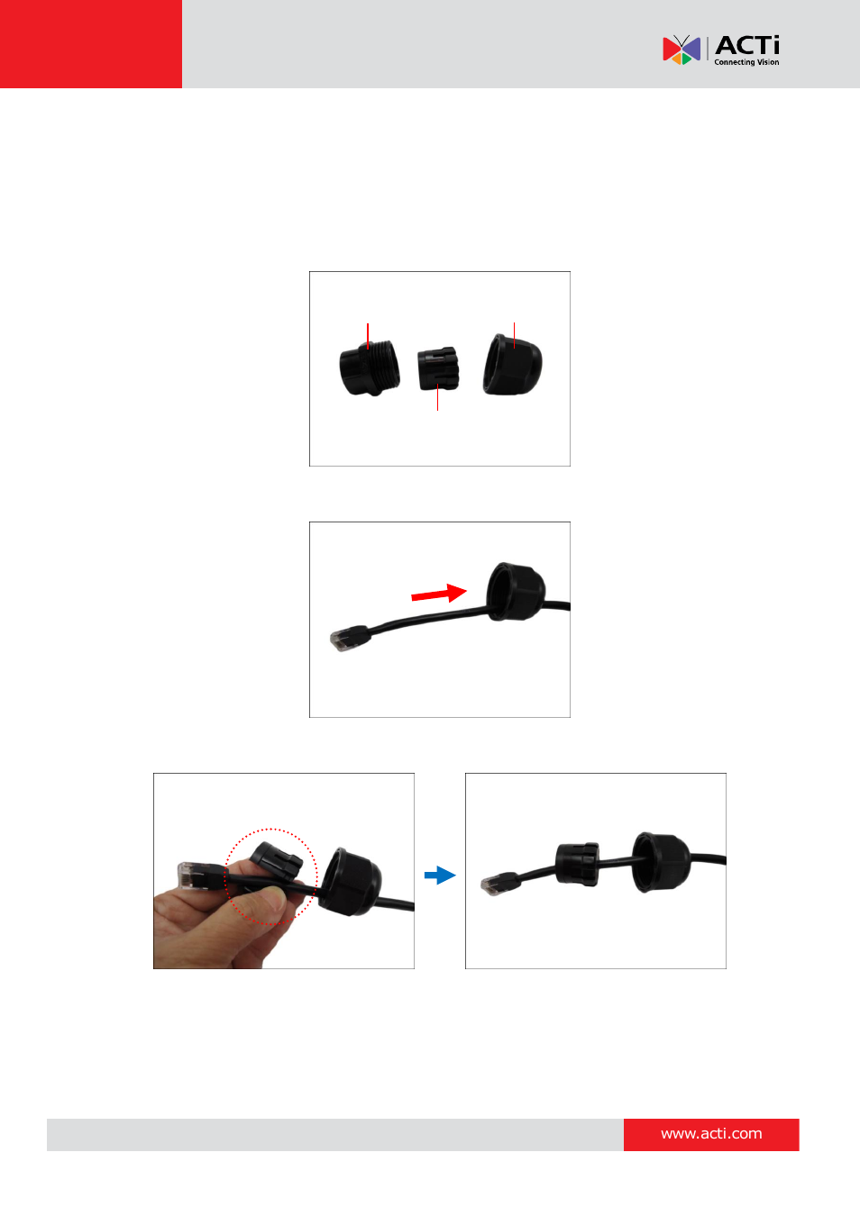 Rj-45 ethernet cable (for e9xx models only), Hardware manual | ACTi E924~E929 User Manual | Page 20 / 40