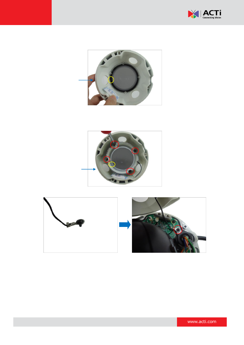 Hardware manual | ACTi E924~E929 User Manual | Page 32 / 40