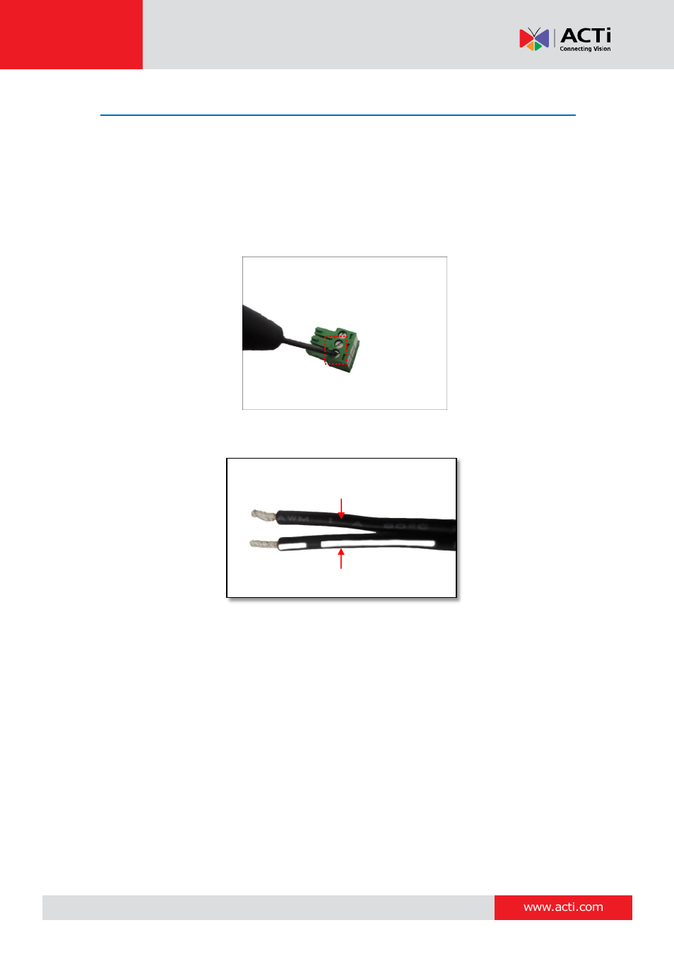 Connecting a power adapter (optional) | ACTi V11 User Manual | Page 11 / 20