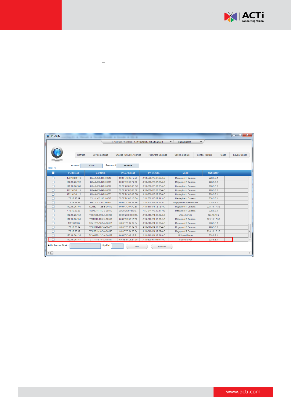 Mini video encoder hardware manual | ACTi V11 User Manual | Page 15 / 20
