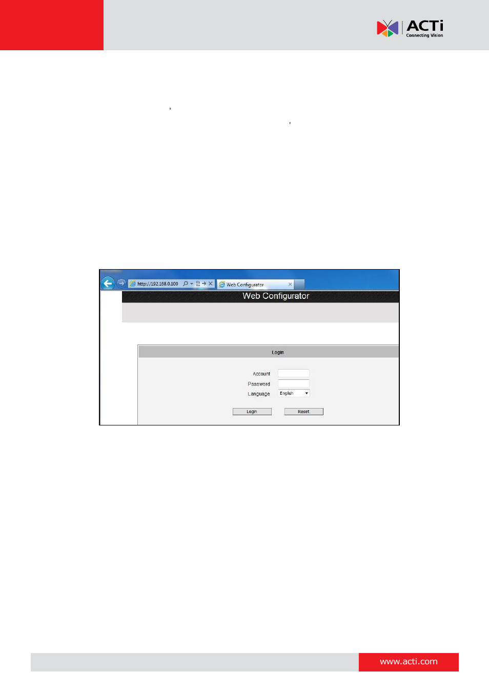 ACTi E213 User Manual | Page 31 / 32