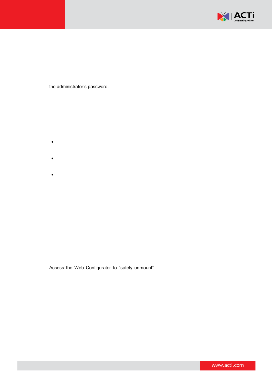 ACTi D91 User Manual | Page 11 / 36