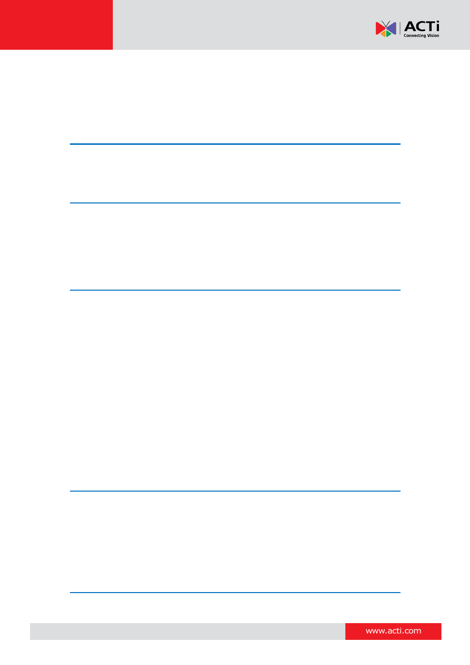 ACTi D91 User Manual | Page 2 / 36