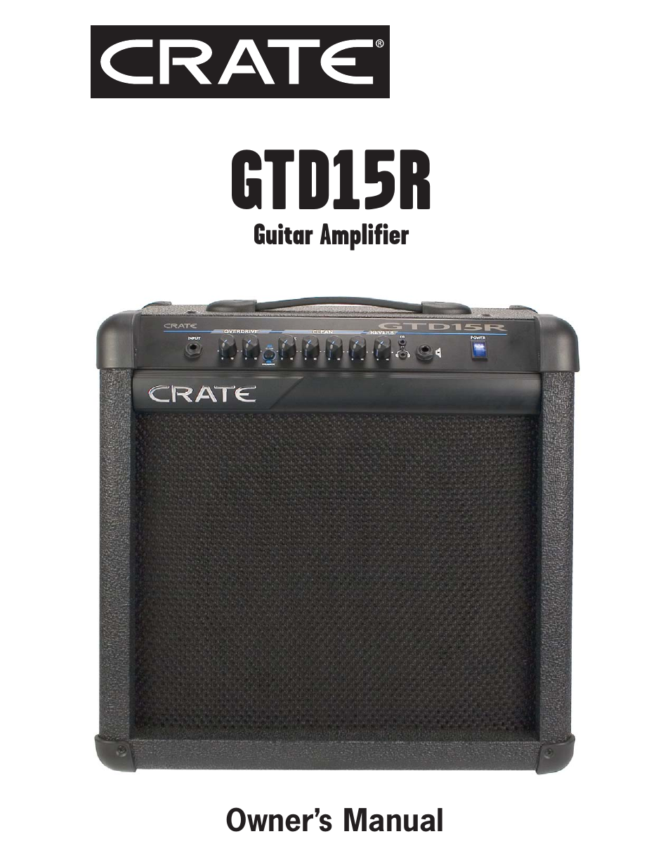 Crate Amplifiers GTD15R User Manual | 4 pages