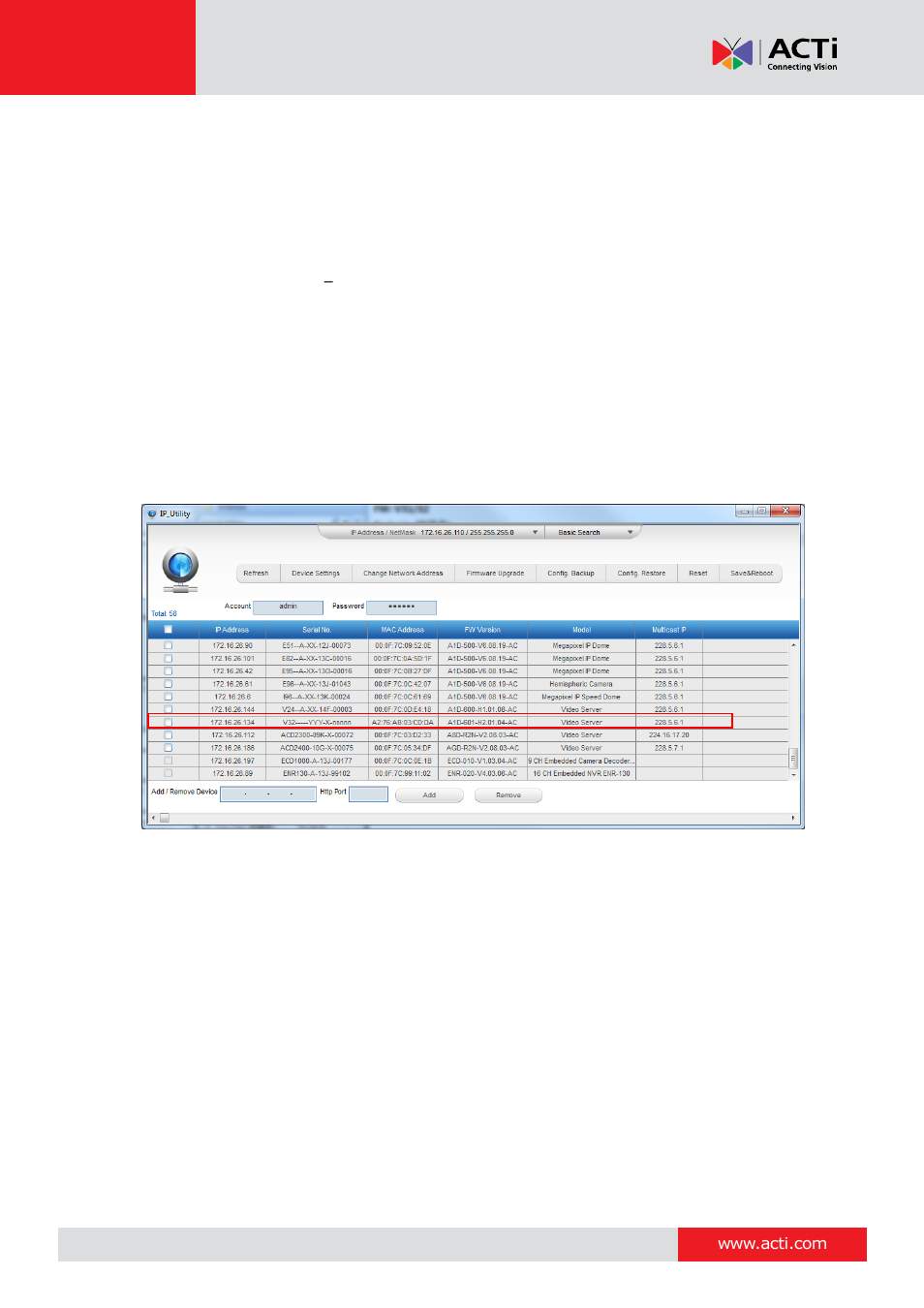 Encoder hardware manual | ACTi V31 User Manual | Page 26 / 31