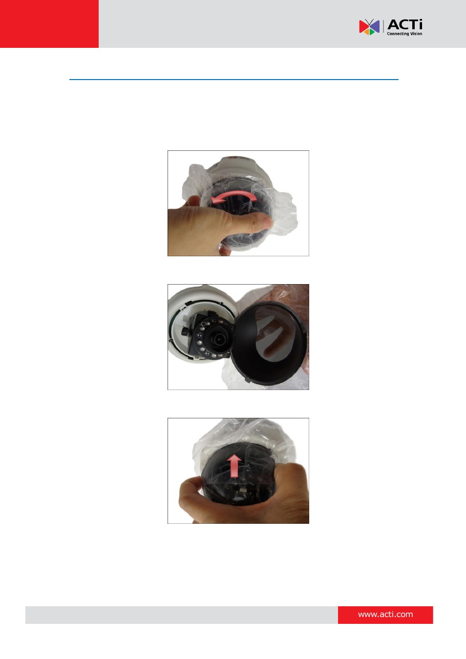 How to replace the dome cover | ACTi D51 User Manual | Page 23 / 31