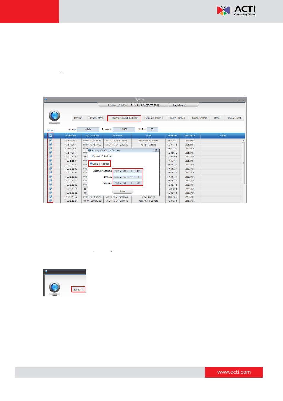 Kcm-5211 hardware manual | ACTi KCM-5211 User Manual | Page 16 / 18