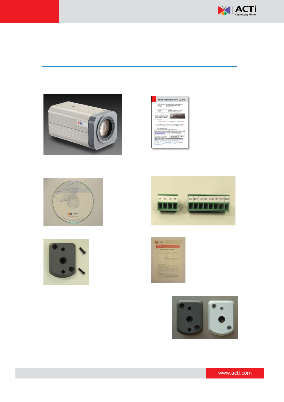 Introduction, Package contents | ACTi KCM-5211 User Manual | Page 6 / 18