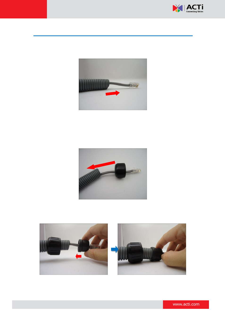 Step 2: prepare the flex conduit | ACTi KCM-5211E User Manual | Page 10 / 27