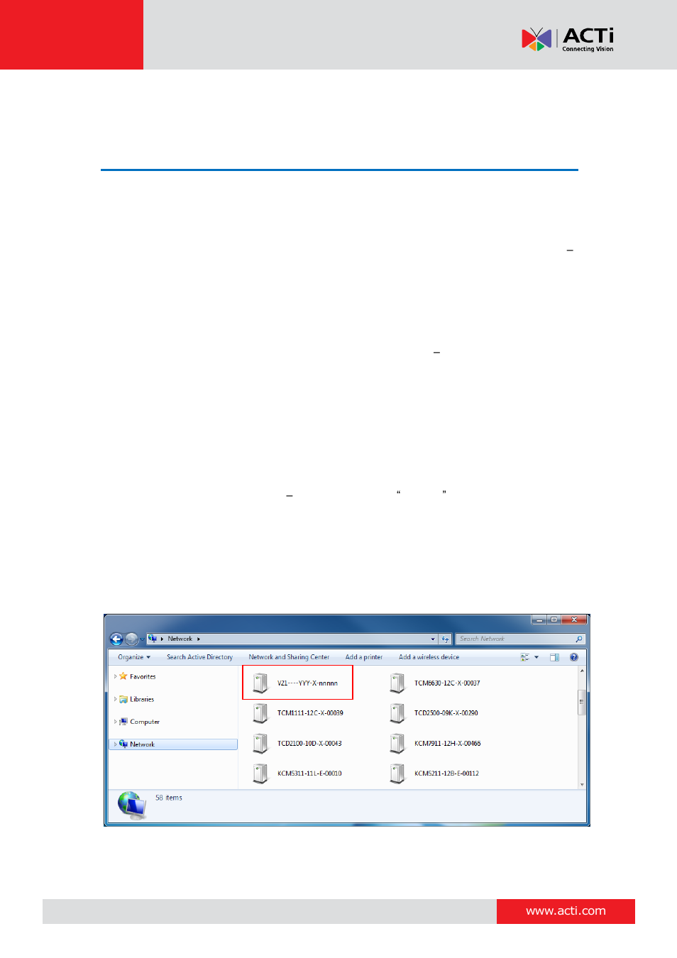Accessing the encoder, Configure the ip addresses | ACTi V21 User Manual | Page 26 / 32