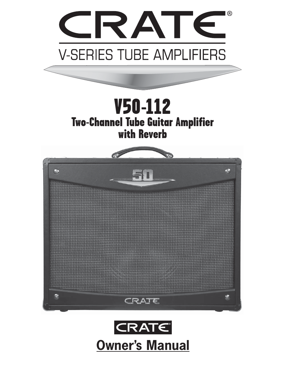 Crate Amplifiers V50-112 User Manual | 12 pages