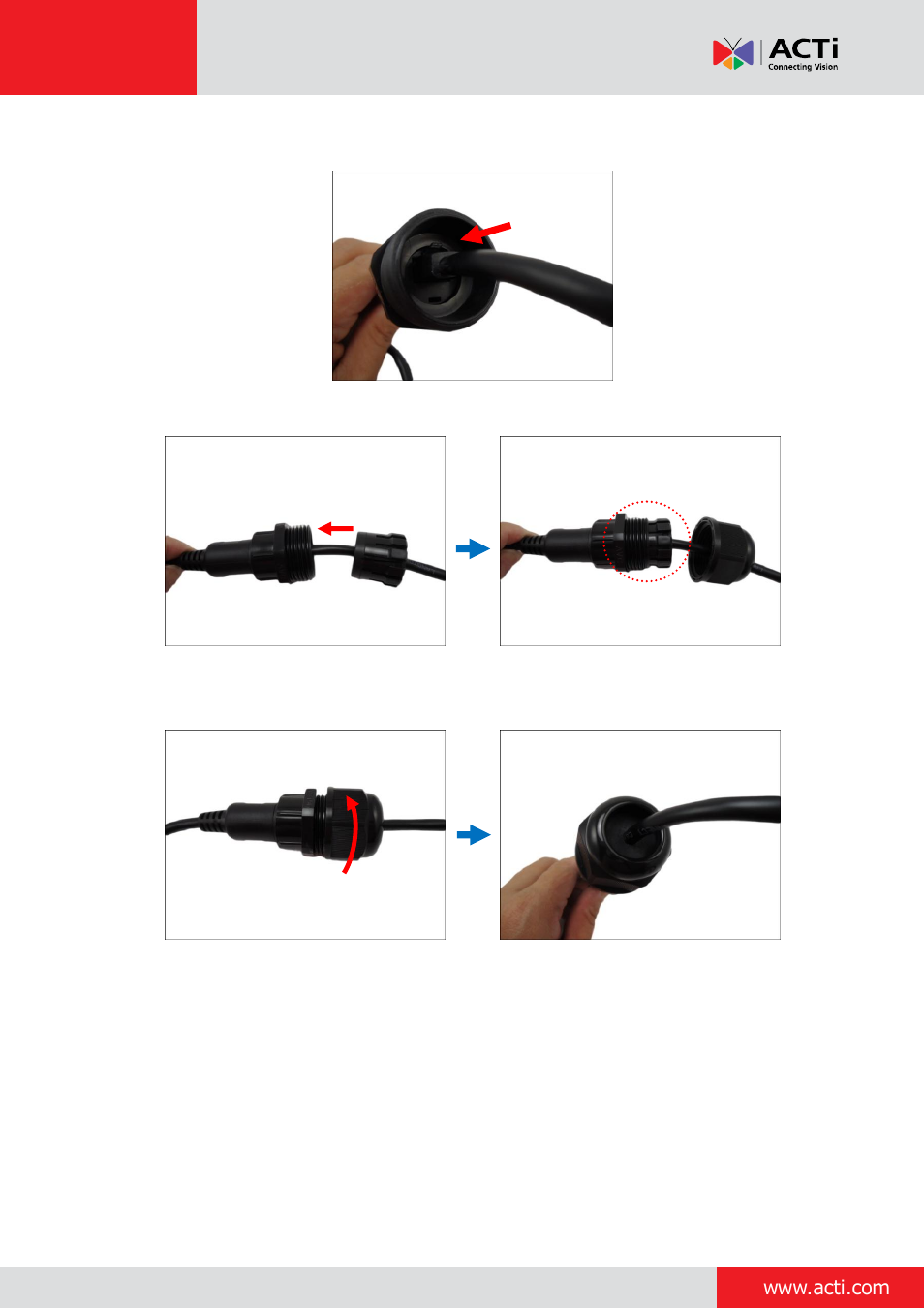 ACTi Outdoor PTZ / Speed Dome (I9x) on Horizontal Pole with Pendant Mount User Manual | Page 13 / 36