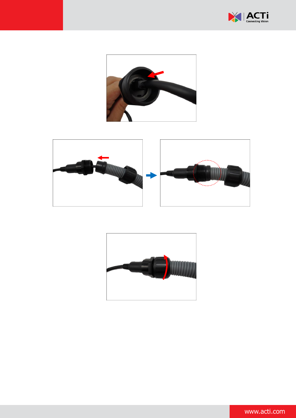 ACTi Outdoor PTZ / Speed Dome (I9x) on Horizontal Pole with Pendant Mount User Manual | Page 17 / 36