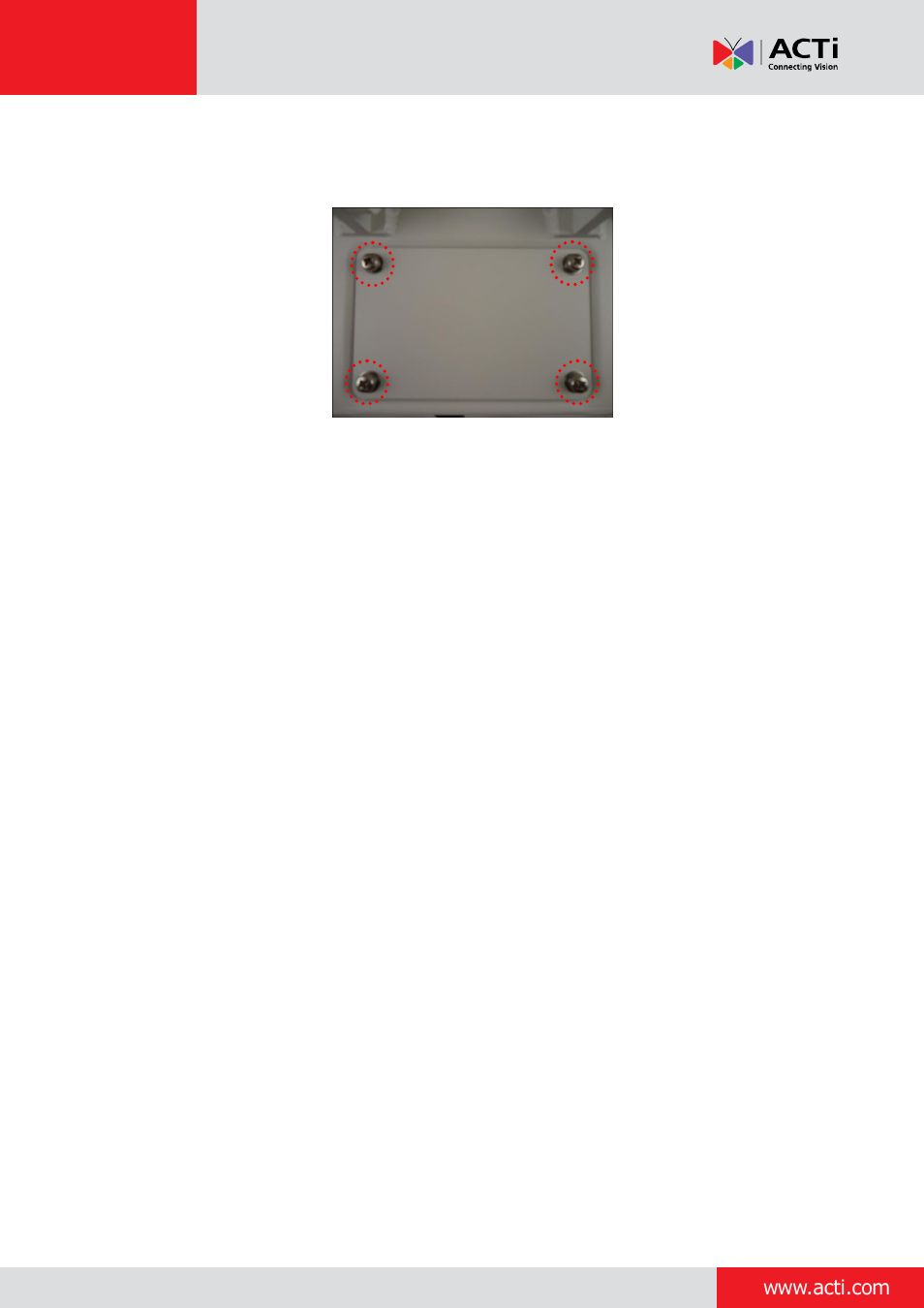 ACTi Outdoor PTZ / Speed Dome (I9x) on Horizontal Pole with Pendant Mount User Manual | Page 30 / 36