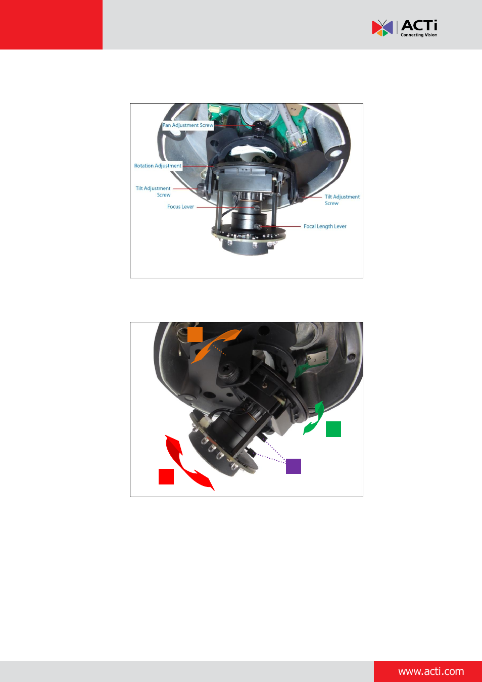 D8x / e8x series | ACTi Outdoor Dome on Vertical Pole with Accessory Sets User Manual | Page 44 / 51