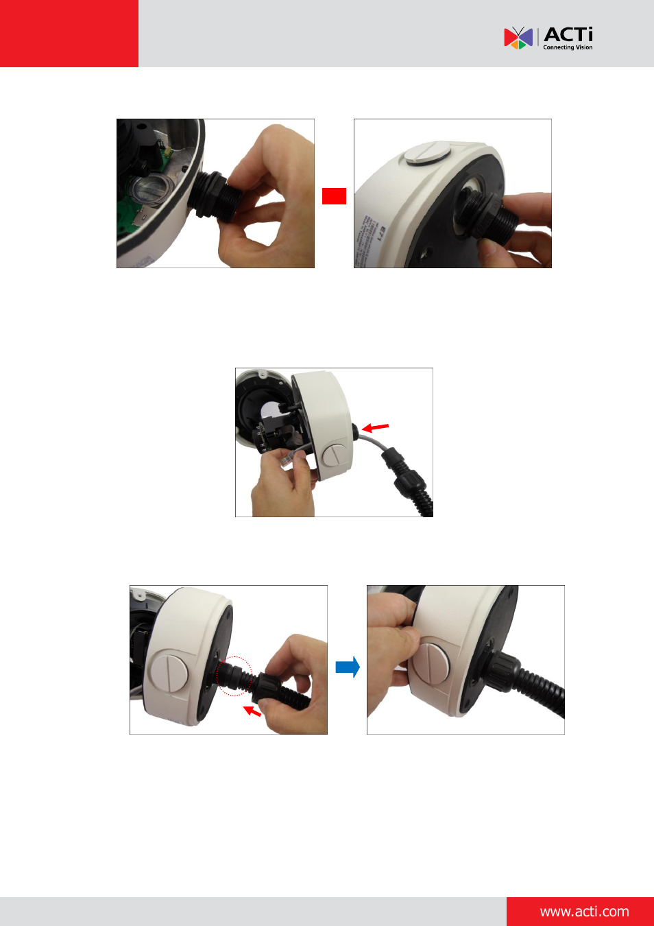 ACTi Outdoor Dome on Tilted Wall User Manual | Page 10 / 31