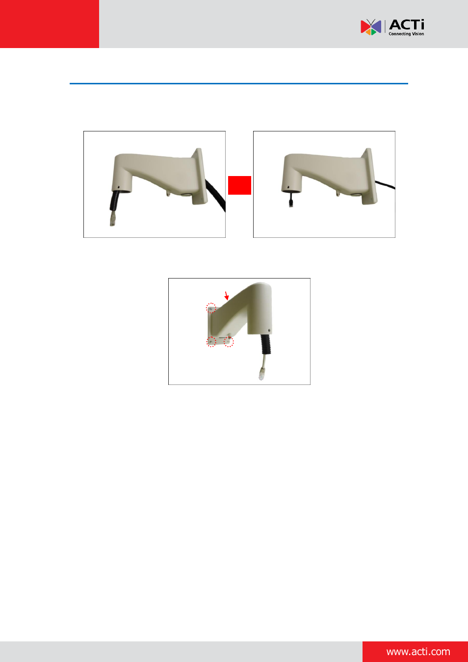 Step 3: install the heavy duty mount, Optional: add extension tube(s), E 11 | ACTi Outdoor Dome on Straight Wall with Accessory Sets User Manual | Page 11 / 77