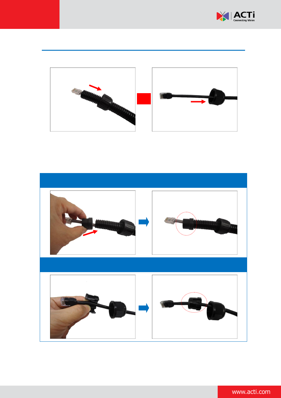 Step 4: install the mount kit | ACTi Outdoor Dome on Straight Wall with Accessory Sets User Manual | Page 12 / 77