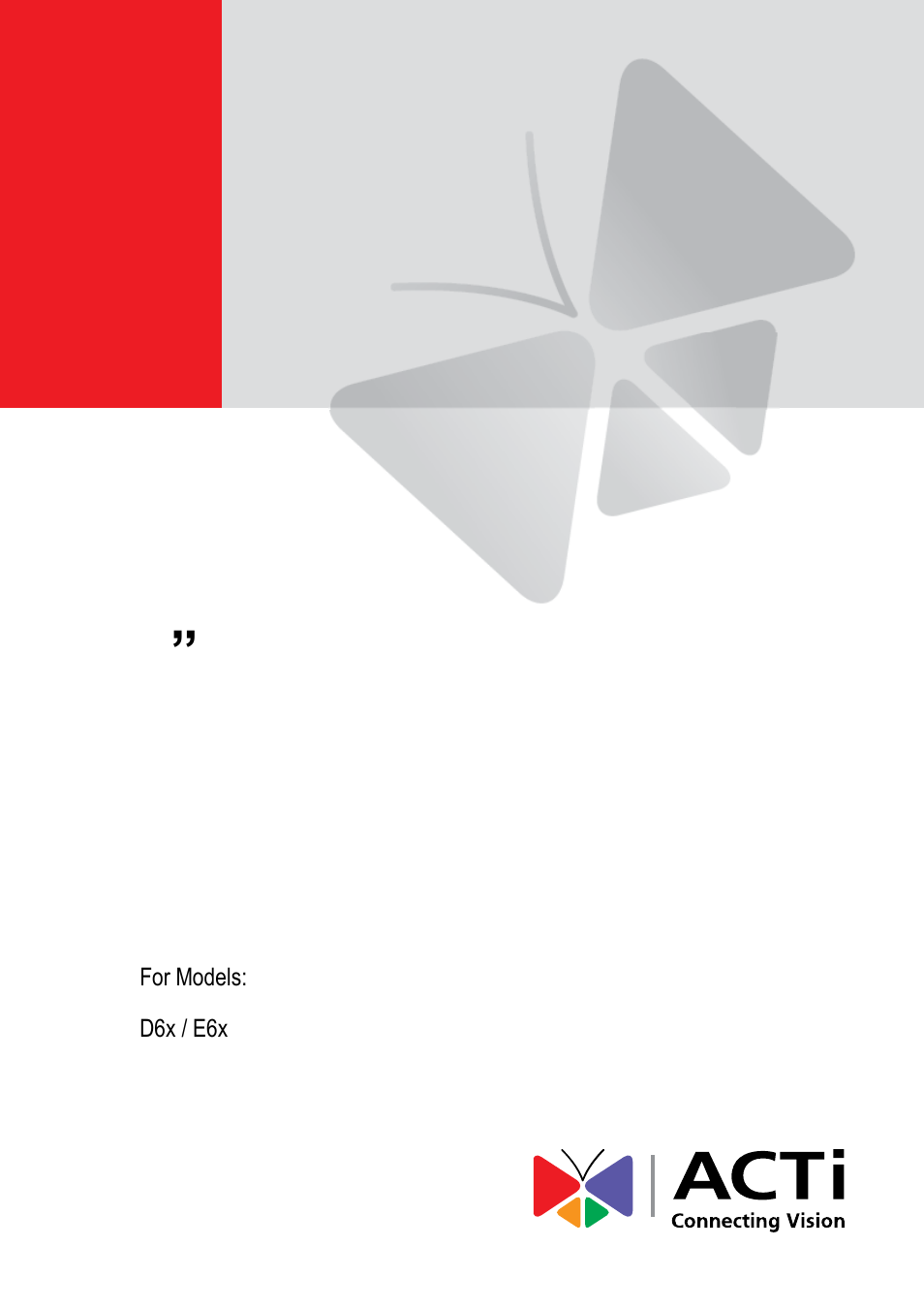 ACTi Indoor Dome on Tilted Wall User Manual | 22 pages
