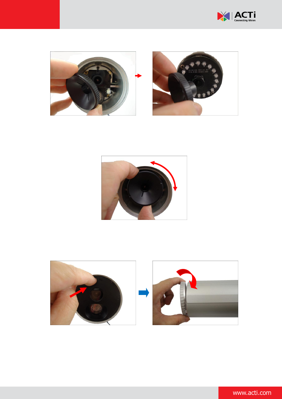 Installation guide | ACTi Bullet Camera on Straight Wall with Bundled Bracket User Manual | Page 51 / 56
