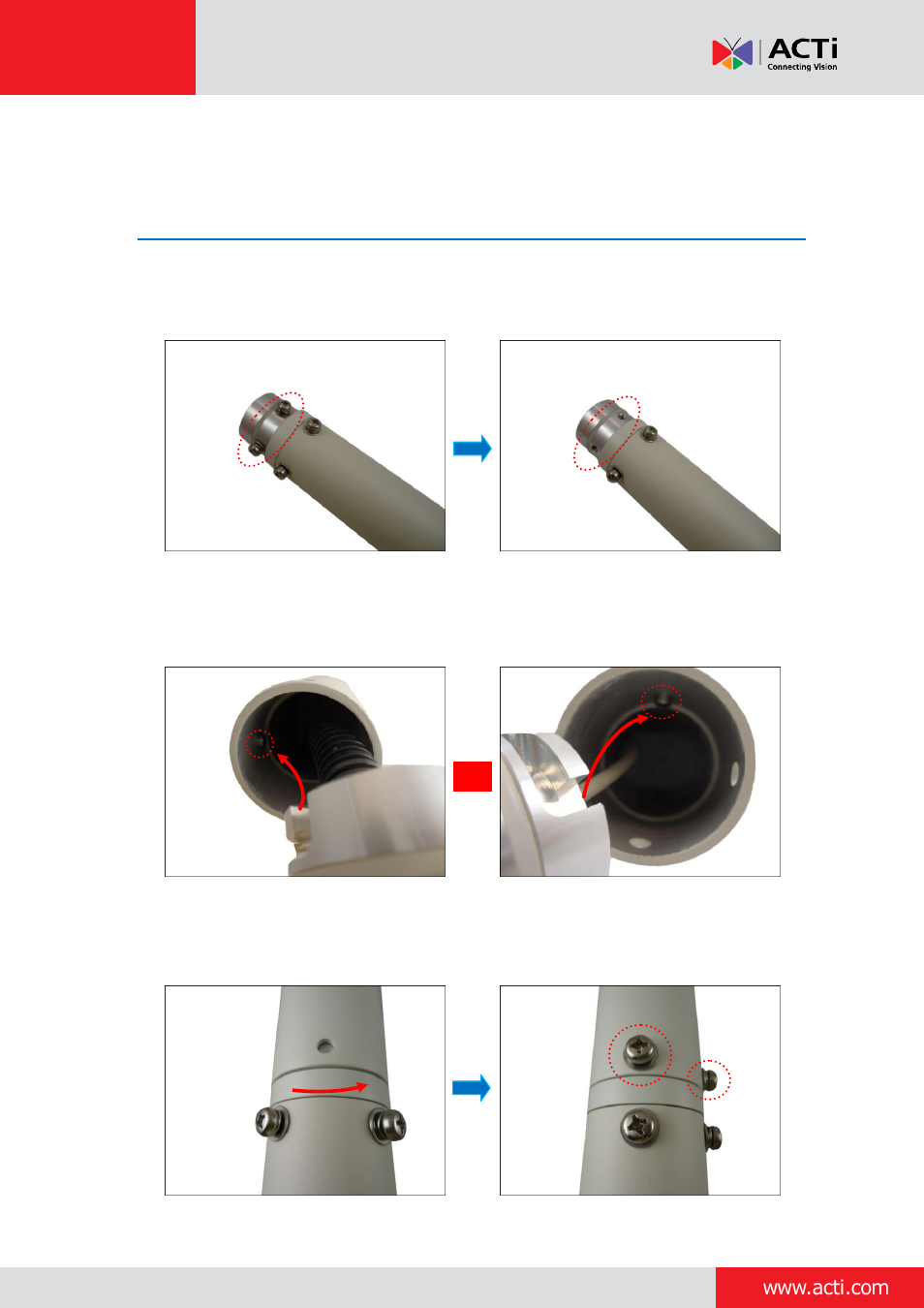 Appendix, How to install extension tubes | ACTi Indoor PTZ on Vertical Pole with Accessory Sets of PMAX-0305 User Manual | Page 10 / 12