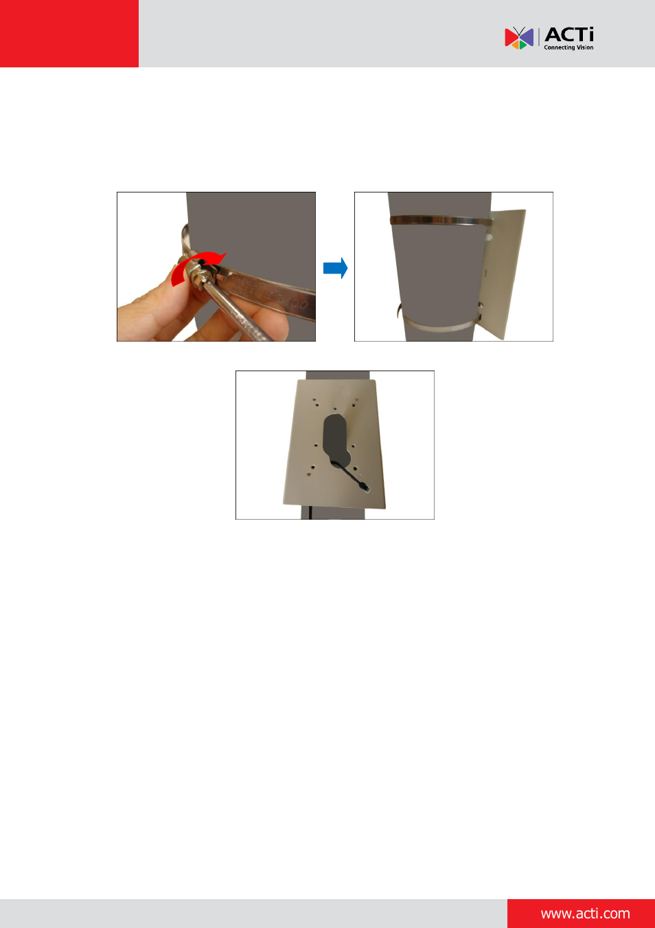 ACTi Indoor PTZ on Vertical Pole with Accessory Sets of PMAX-0305 User Manual | Page 5 / 12