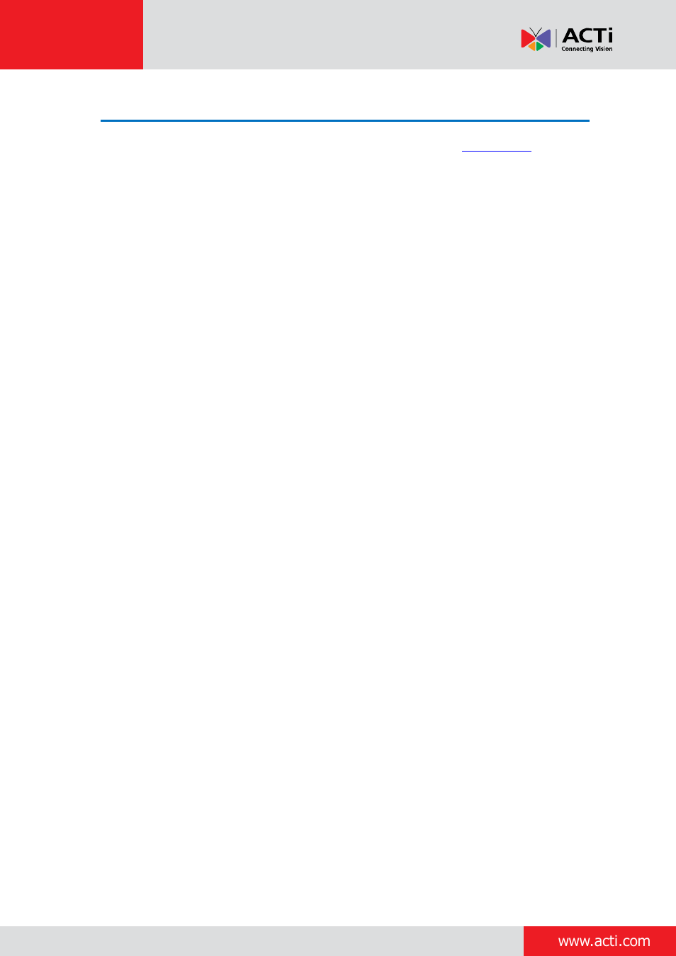Step 5: access the camera live view | ACTi Indoor PTZ on Dropped Ceiling User Manual | Page 7 / 9