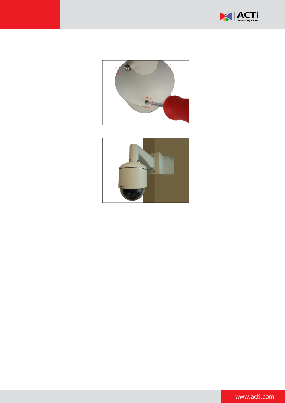 Step 5: access the camera live view | ACTi Indoor PTZ on Corner Wall with Accessory Sets of PMAX-0305 User Manual | Page 9 / 12