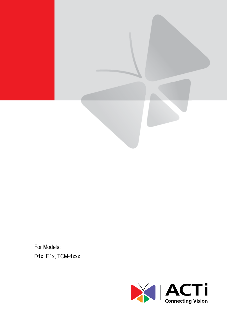 ACTi Cube Camera on Tilted Wall with Bundled Bracket User Manual | 17 pages
