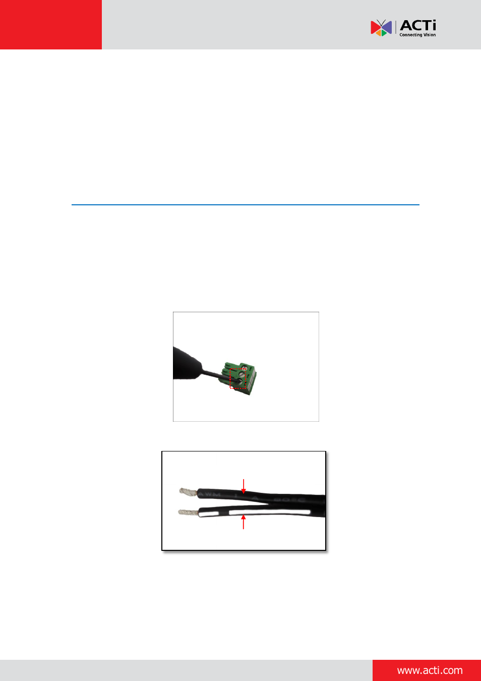 Appendices, Connecting a power adaptor (optional) | ACTi Outdoor Ready Box on Vertical Pole with Accessory Set User Manual | Page 13 / 21