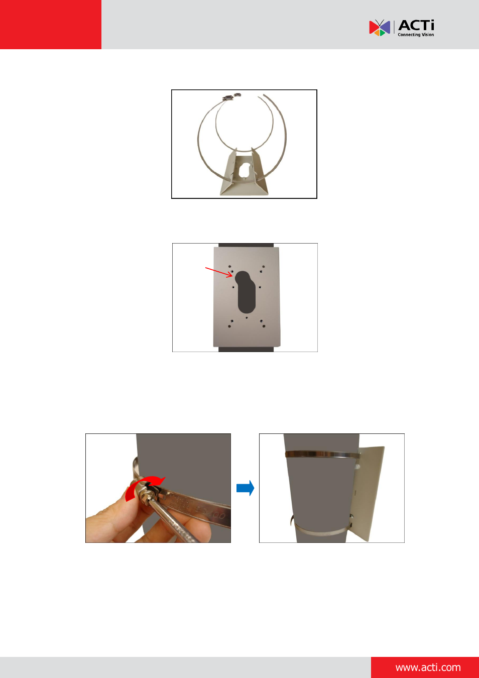 Installation guide | ACTi Indoor Box Camera with Outdoor Housing on Vertical Pole User Manual | Page 22 / 44