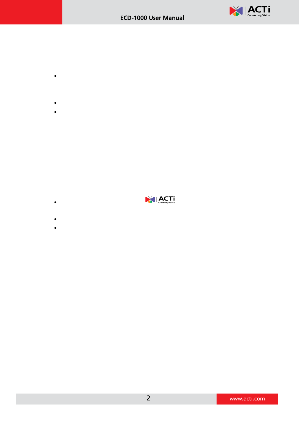 Legal notice, Disclaimer, Copyright | Trademarks | ACTi ECD-1000 User Manual | Page 2 / 135