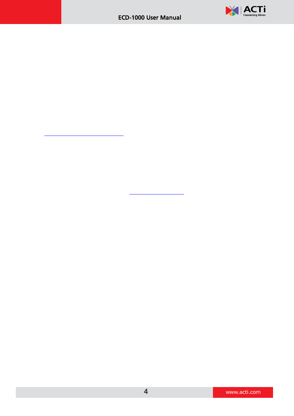About this manual, Target audience, Technical support | ACTi ECD-1000 User Manual | Page 4 / 135