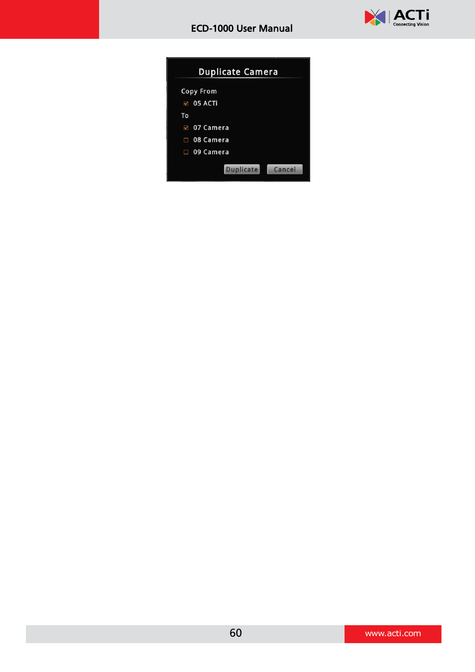 ACTi ECD-1000 User Manual | Page 60 / 135