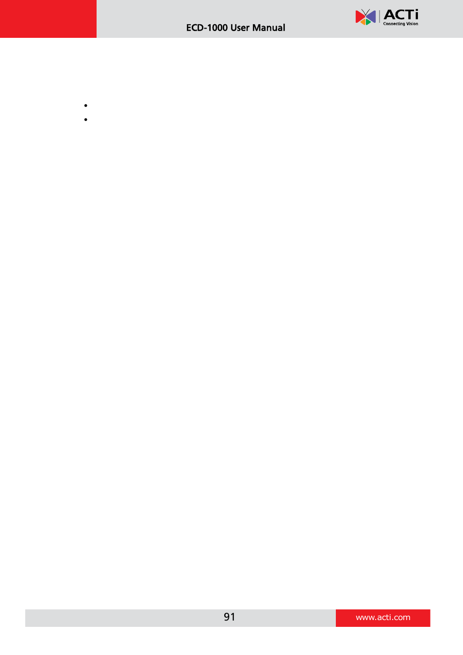 ACTi ECD-1000 User Manual | Page 91 / 135