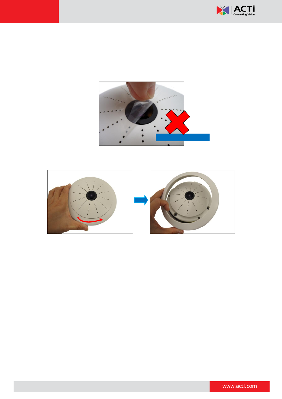 Step 2: prepare the camera | ACTi I51 User Manual | Page 18 / 29