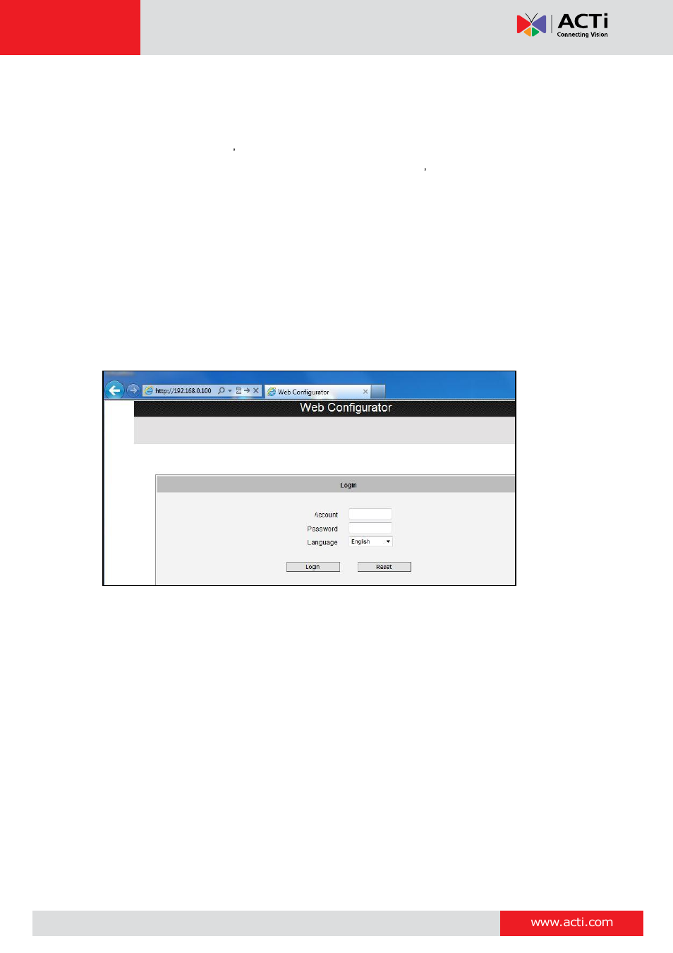 ACTi I51 User Manual | Page 28 / 29