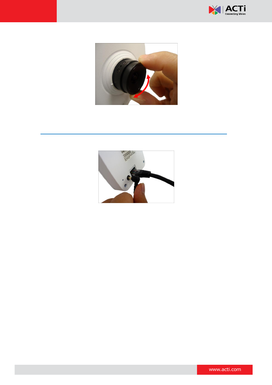 Step 7: connect audio out device (optional) | ACTi E12A User Manual | Page 13 / 22