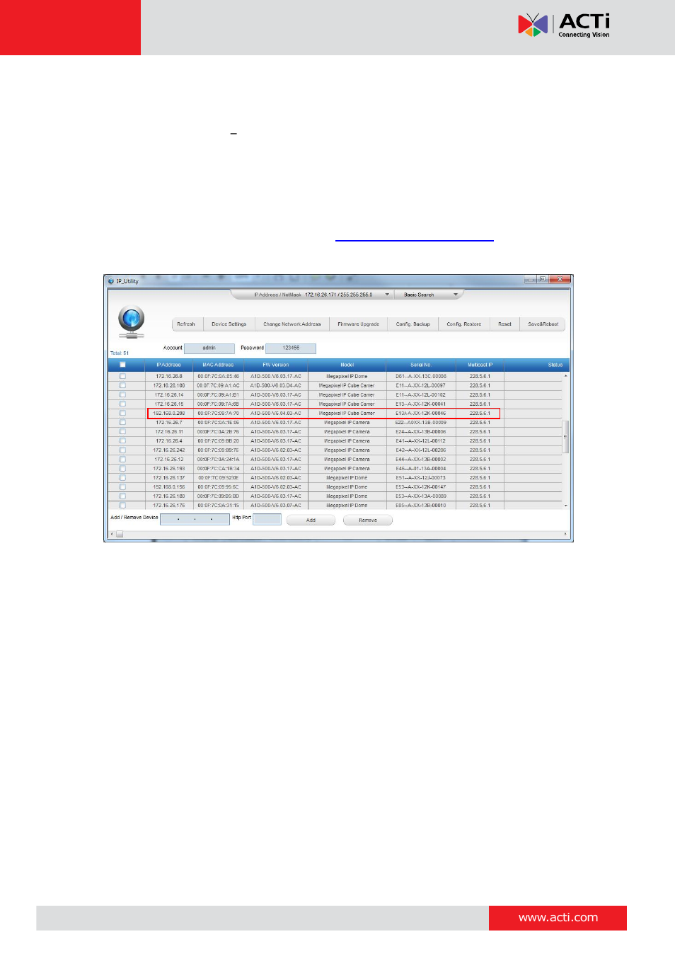 ACTi E12A User Manual | Page 17 / 22