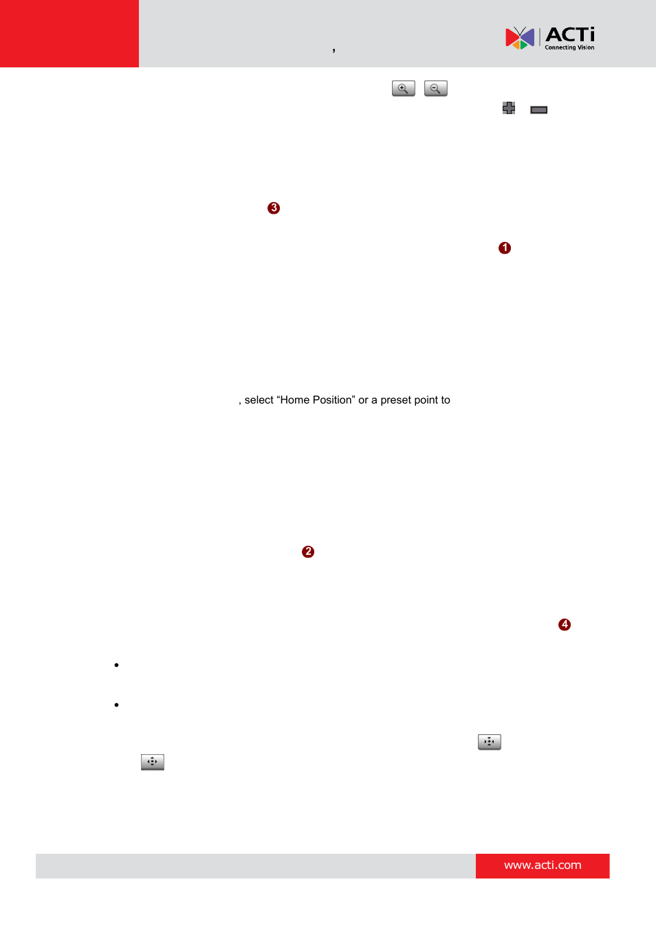 How to set the home position, For ptz models only), How to set serial hex command protocol | How to adjust the focus | ACTi Camera Firmware V.5.12.12 User Manual | Page 16 / 101