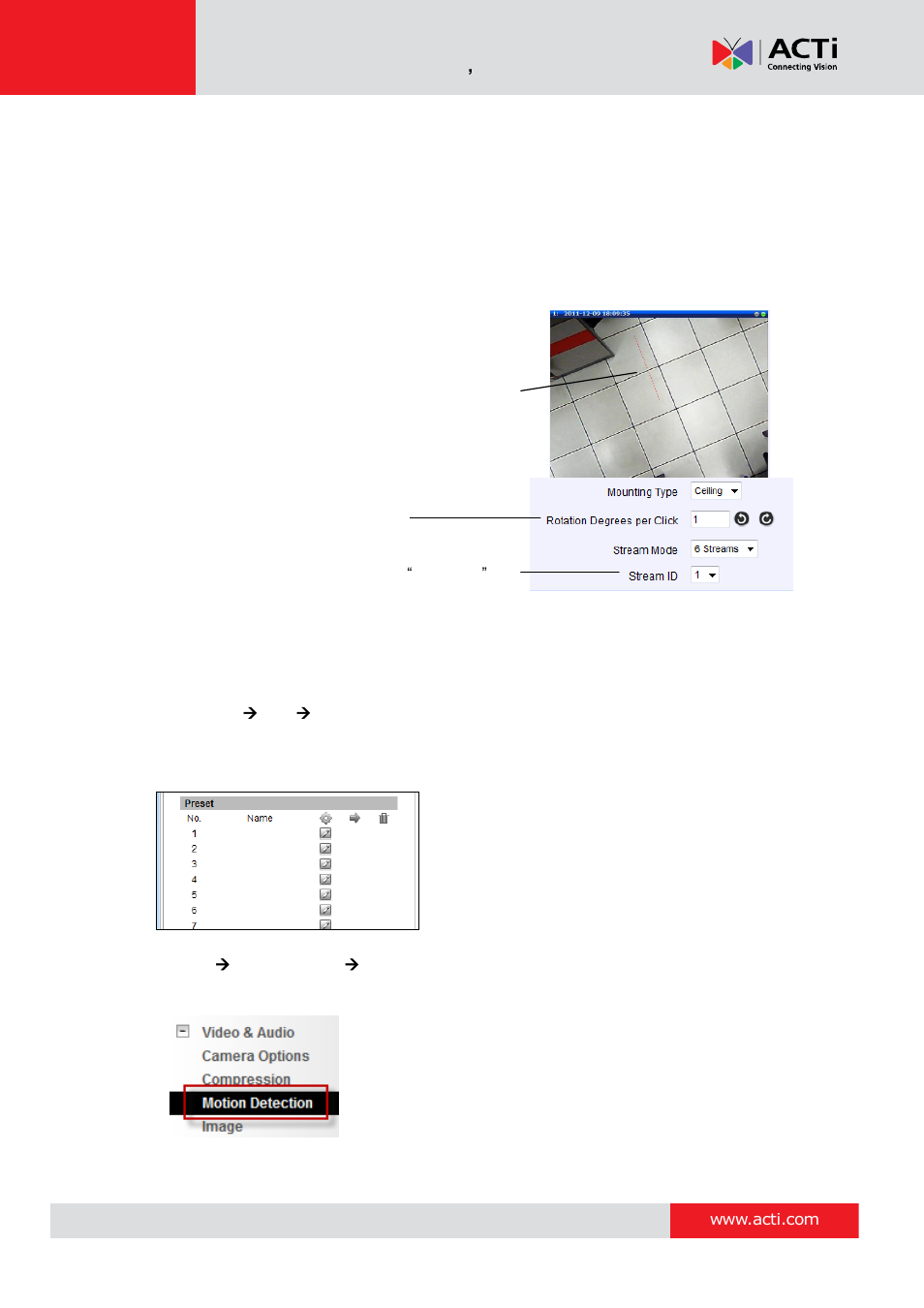 ACTi Camera Firmware V.5.12.12 User Manual | Page 41 / 101
