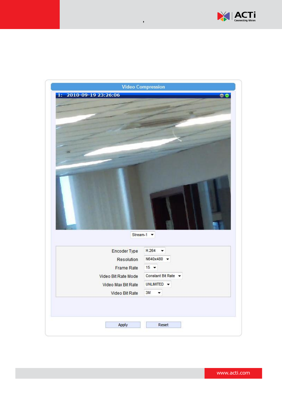 ACTi Camera Firmware V.5.12.12 User Manual | Page 46 / 101