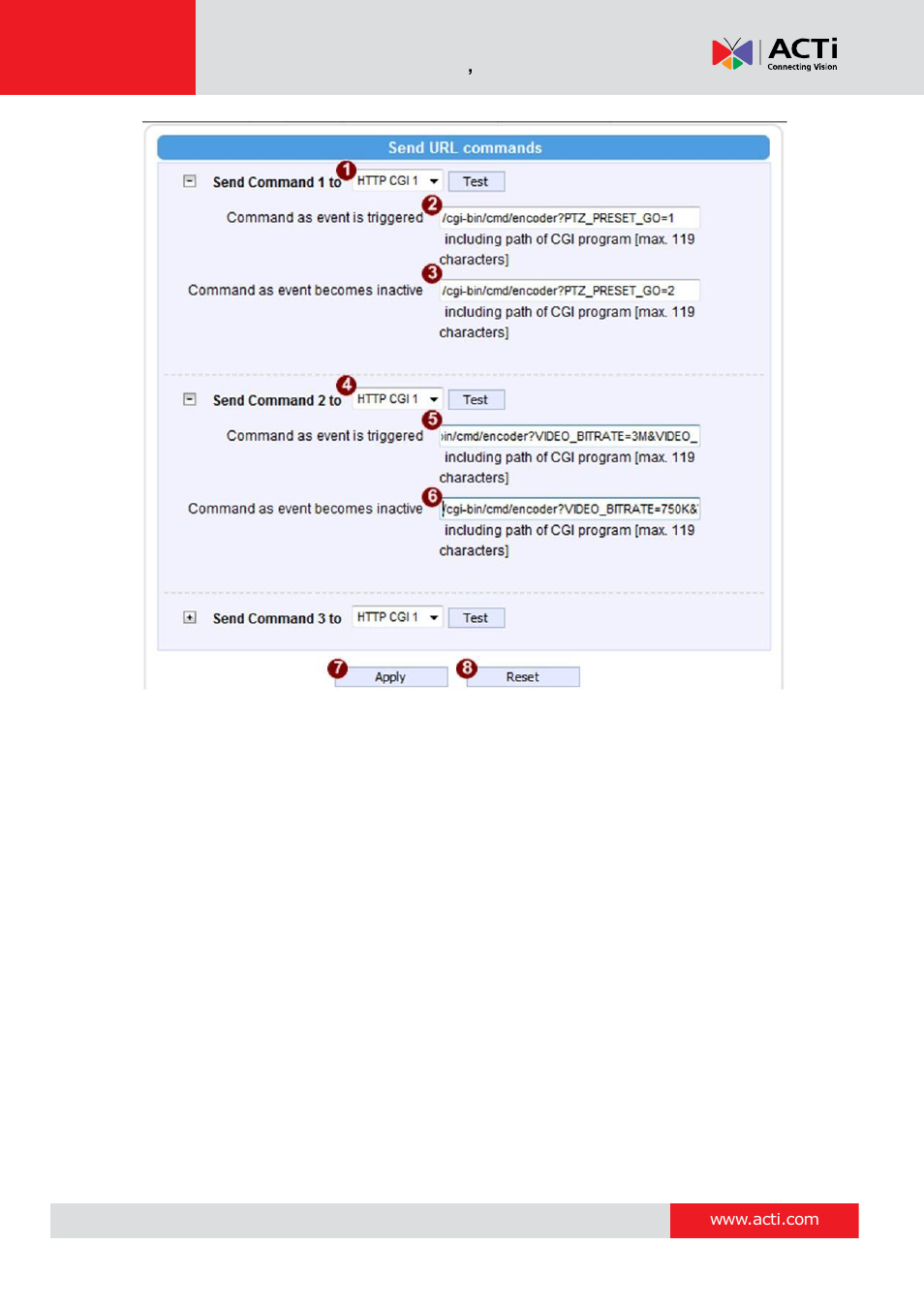 ACTi Camera Firmware V.5.12.12 User Manual | Page 73 / 101