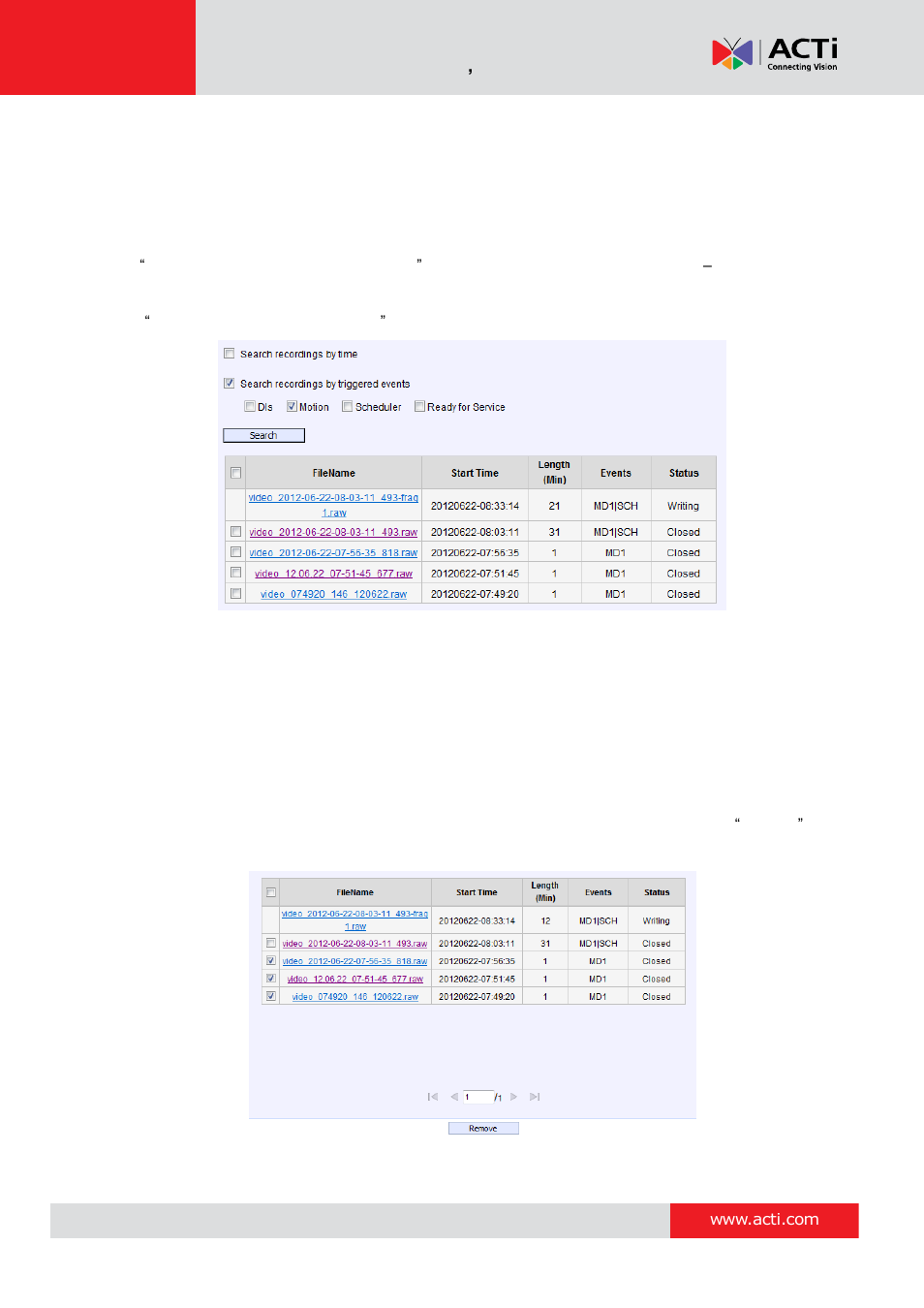 ACTi Camera Firmware V.5.12.12 User Manual | Page 88 / 101