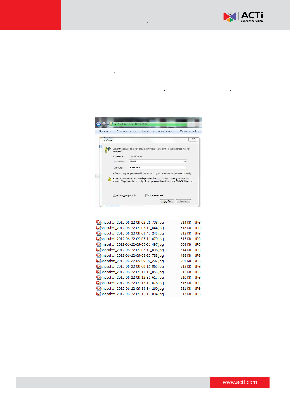 ACTi Camera Firmware V.5.12.12 User Manual | Page 90 / 101