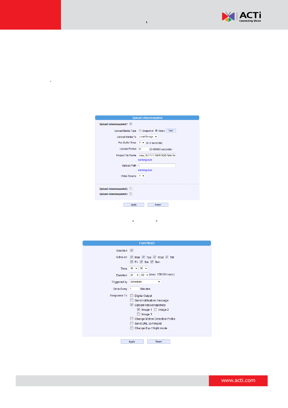 ACTi Camera Firmware V.5.12.12 User Manual | Page 94 / 101