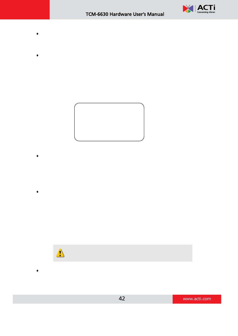 Autopan, Tcm-6630 hardware user’s manual | ACTi TCM-6630 User Manual | Page 42 / 55